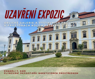 Uzavření expozic v prostorách Kolowratského zámku