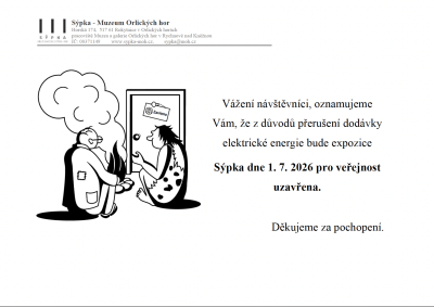 Uzavření expozice Sýpka